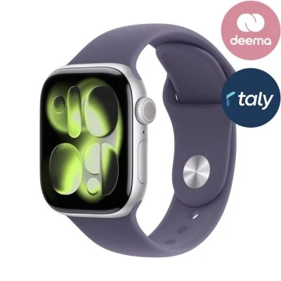 Apple Watch Series 11 Gps 46Mm Silver Aluminium Case With Purple Fog Sport Band - M/L
